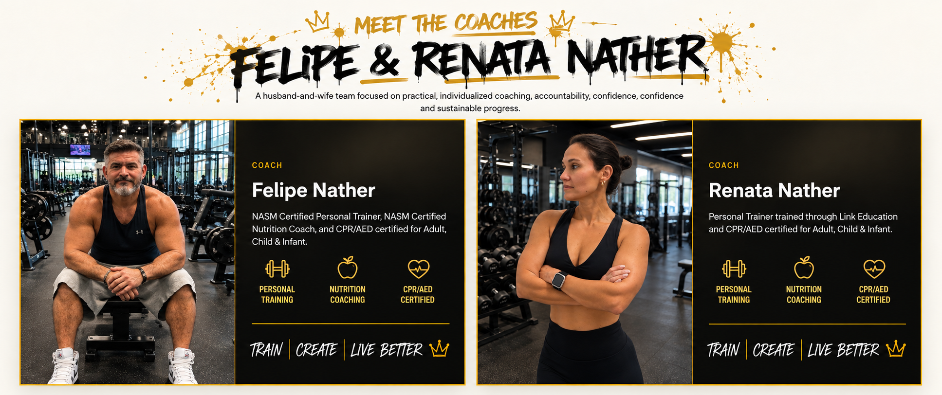 Meet the Coaches — Felipe and Renata Nather